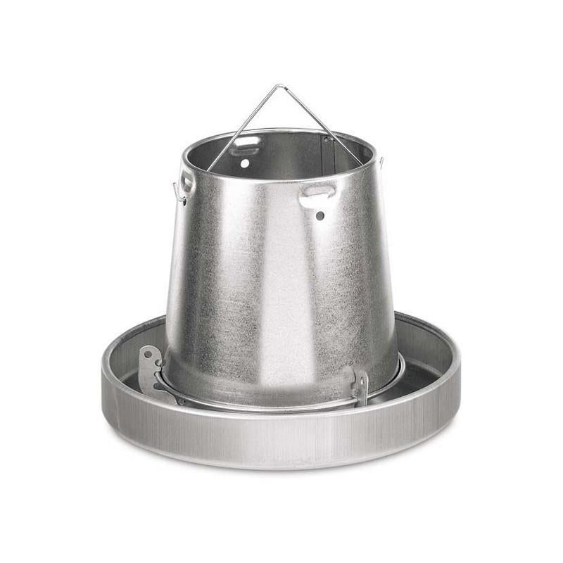 Galvanised Metal Hanging Poultry Feeder - 5KG