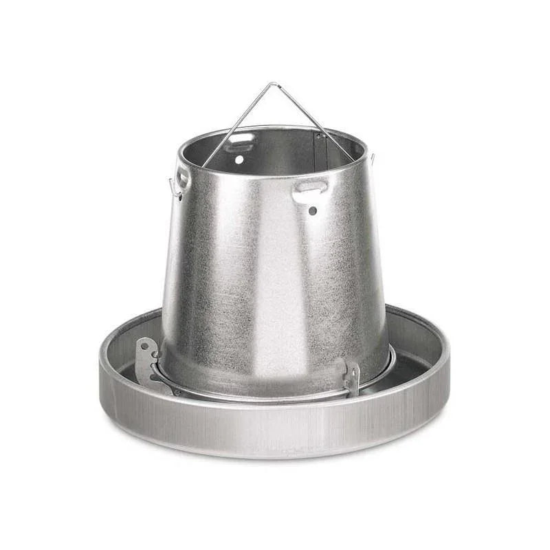 Galvanised Metal Hanging Poultry Feeder - 5KG
