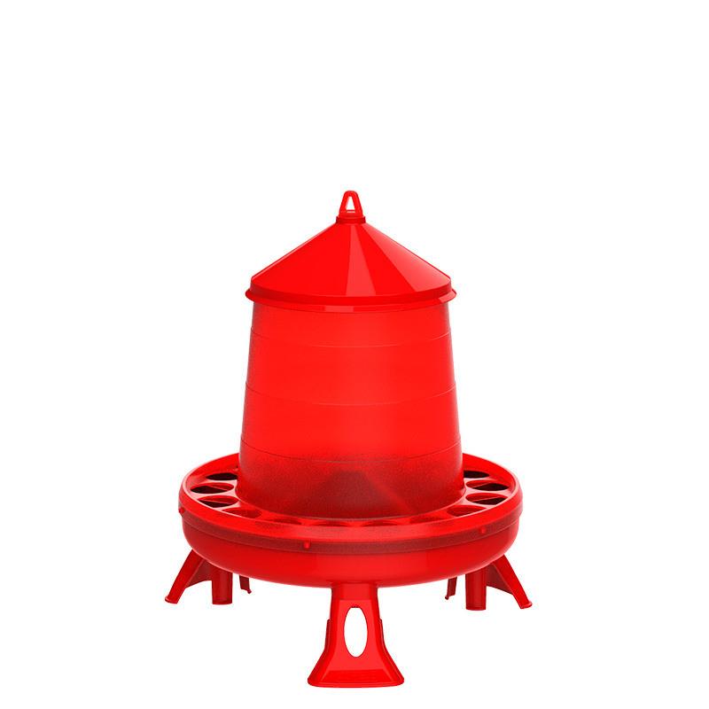 Plastic Feeder With Legs Red - 8KG