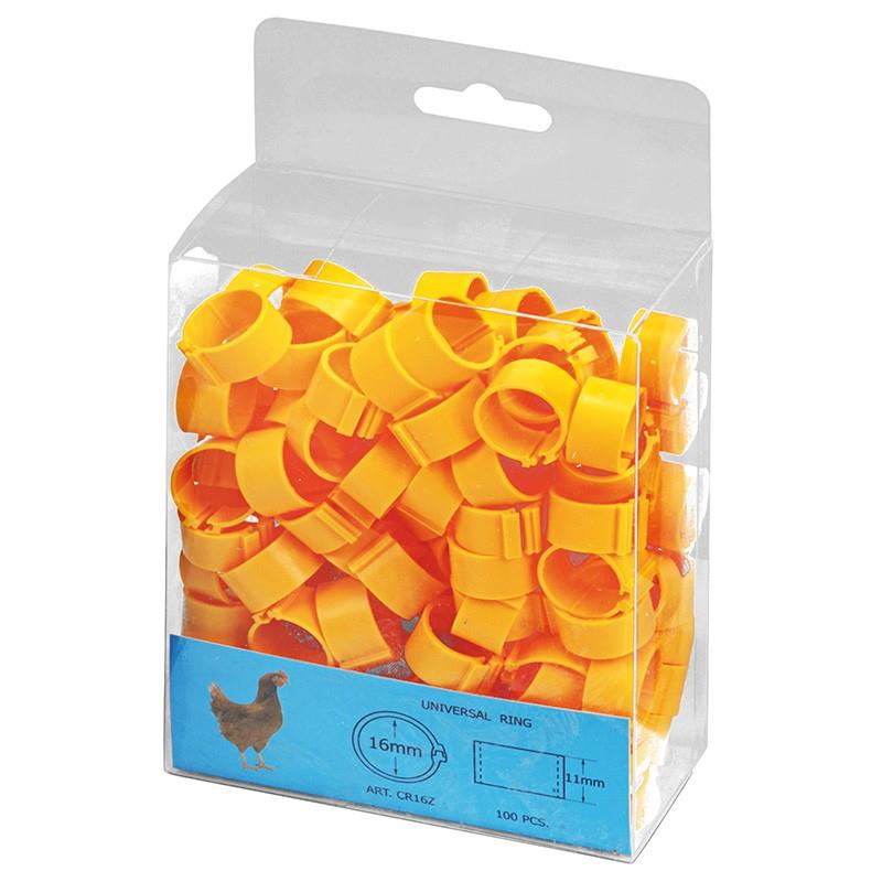 Chicken Leg Rings 16MM (100 Units) - Yellow