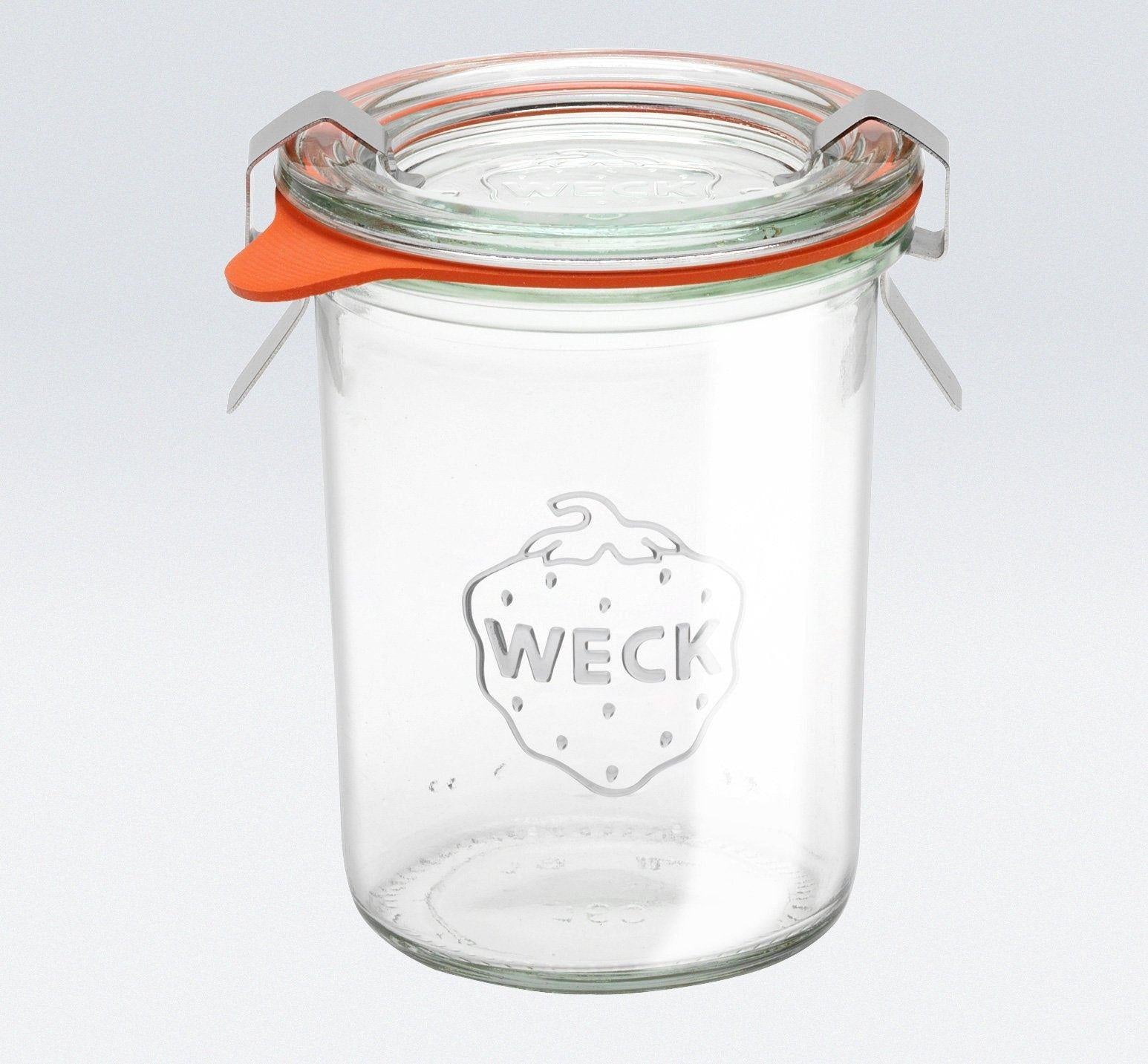 Weck 160ml Mini Tapered Preserving Jar with Seal, Lid, and Clips (Pack of 12)