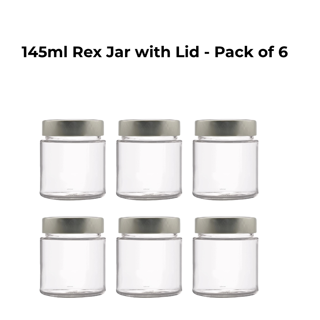Weck Rex 145ml MyRex Jar with Deep Twist-Top Lid (Pack of 6)