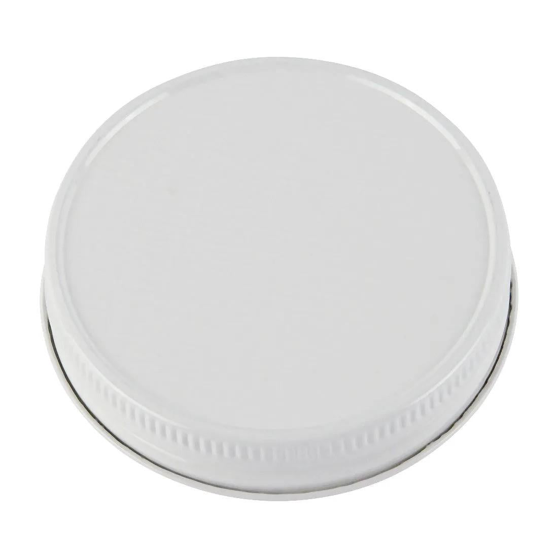 70mm CT Lid with Plastisol Liner WHITE