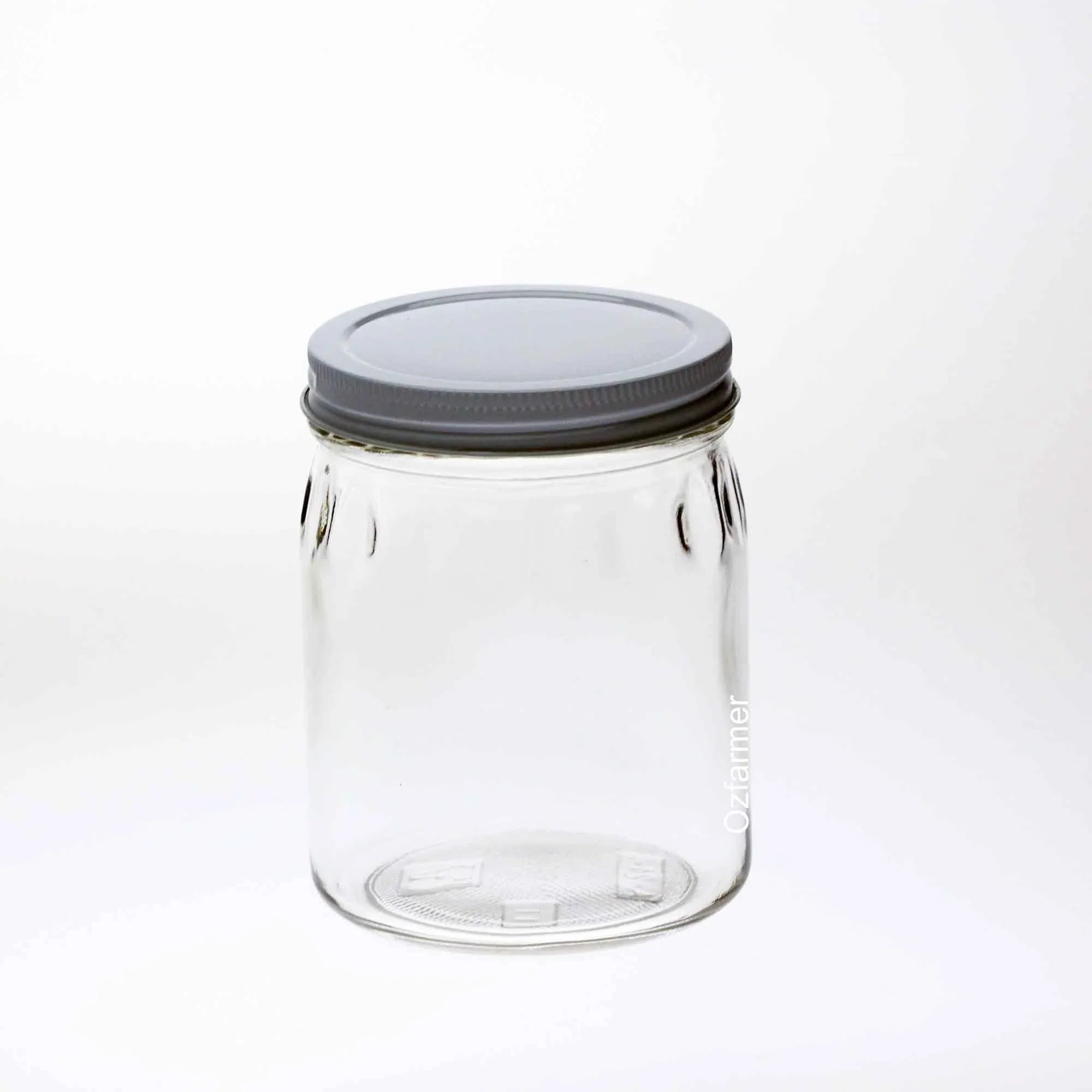 Case of 12 x Bell 700ml / 24 oz Thumbprint Jars with Lids