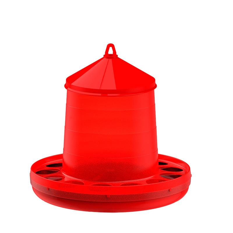 Plastic Poultry Feeder Red - 12KG