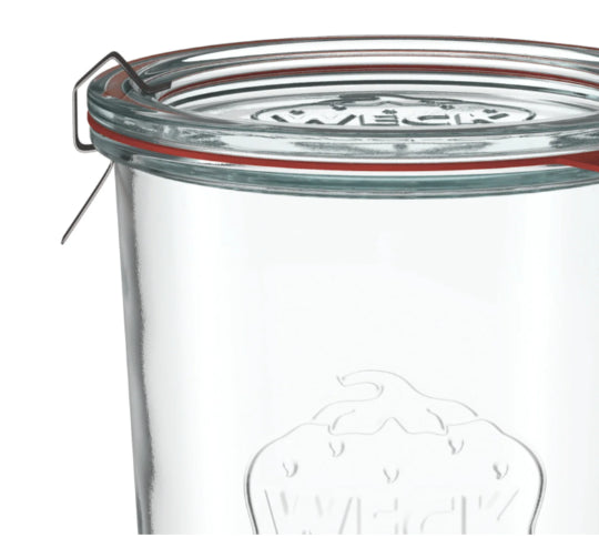 6 X 850ml WECK Sturzglas Jar COMPLETE