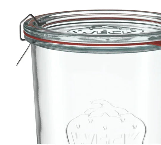 6 X 850ml WECK Sturzglas Jar COMPLETE