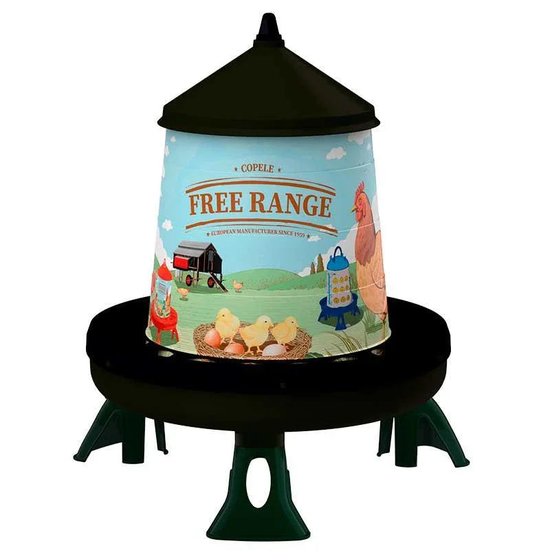Poultry Feeder withLegs "Free-Range" 4KG - Recycled