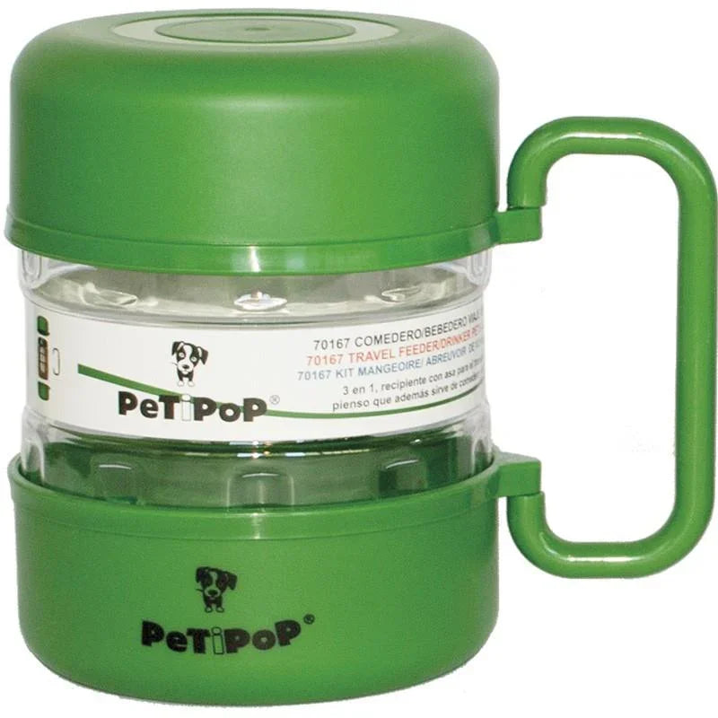 Petipop Travel Set For Pets 1.5L Green