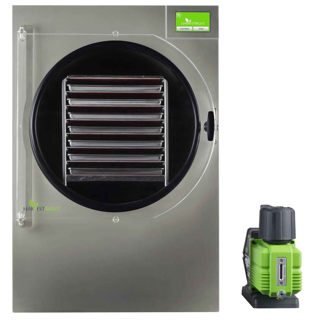 Refurbished Harvest Right PRO X-Large Home Freeze Dryer - Stainless Steel with XL Premier Industrial Pump, Latest 7 Tray Model