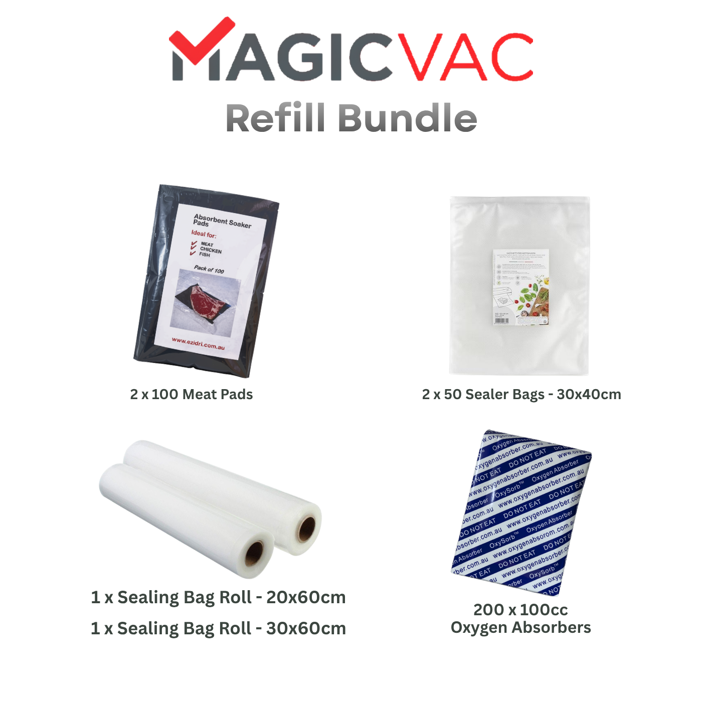 Magic Vac Vacuum Sealer Refill Bundle
