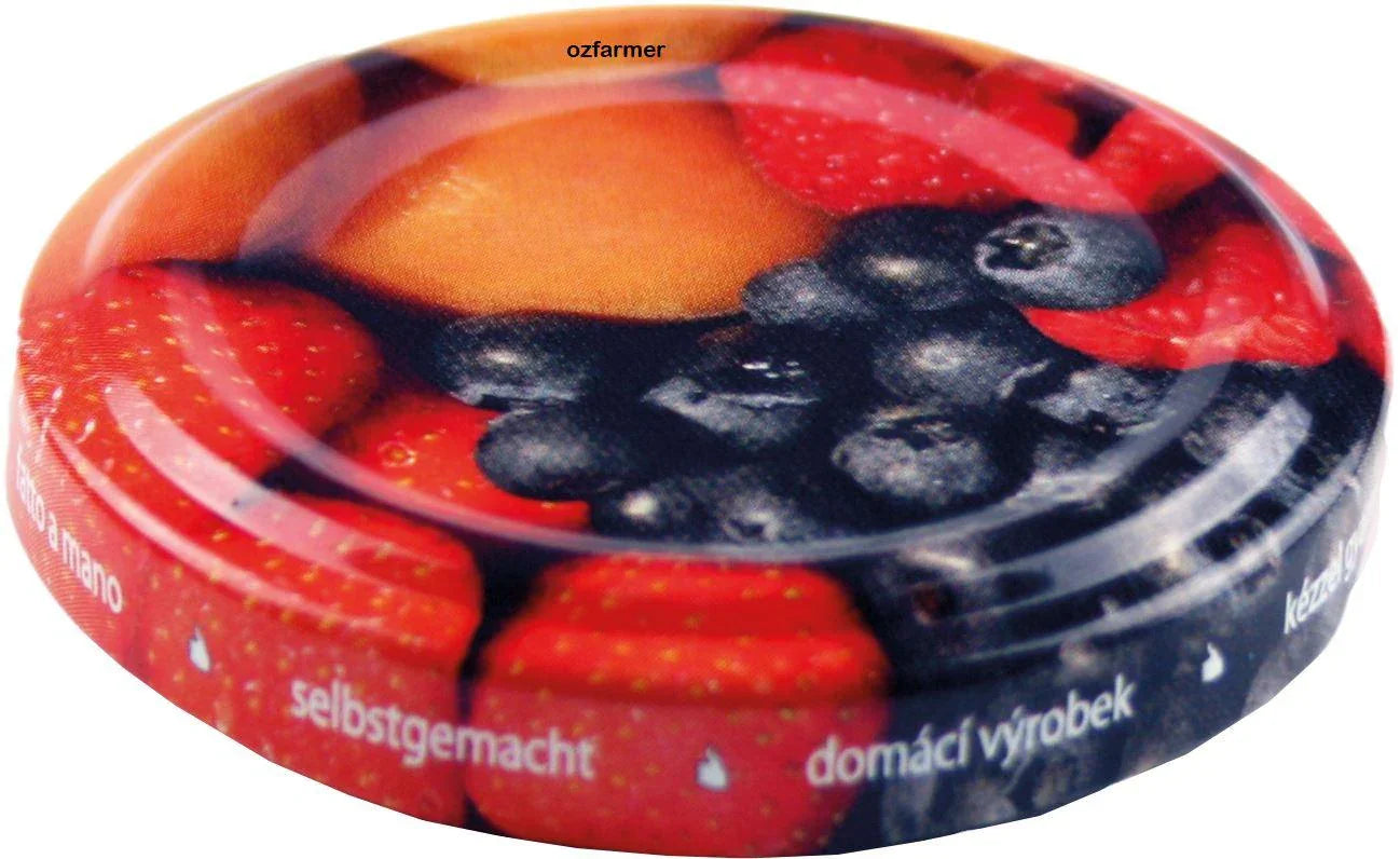 48mm TWIST TOP Lid with Fruit Pattern - OzFarmer