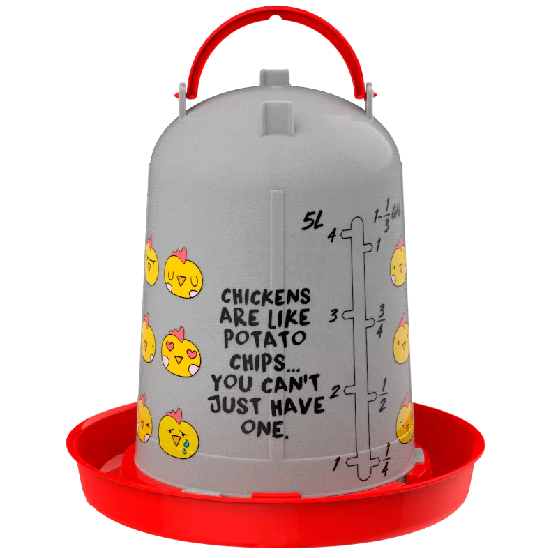 Poultry Drinker "Chips" 5L - Red