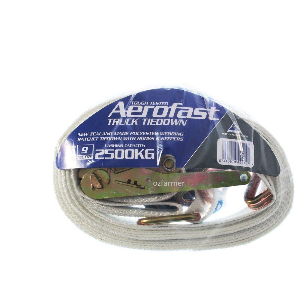 5,000kg break strength 50mm x 9m Very Heavy Duty Ratchet Tie Down Aerofast