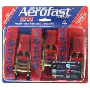 500kg break strength Handyman 25mm x 4m Ratchet Tiedown Aerofast