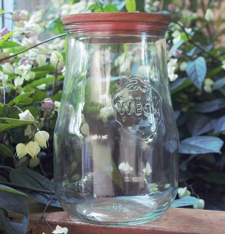 Weck 1750ml (1.75L) Tulip Preserving Jar with Wooden Lid (Single)