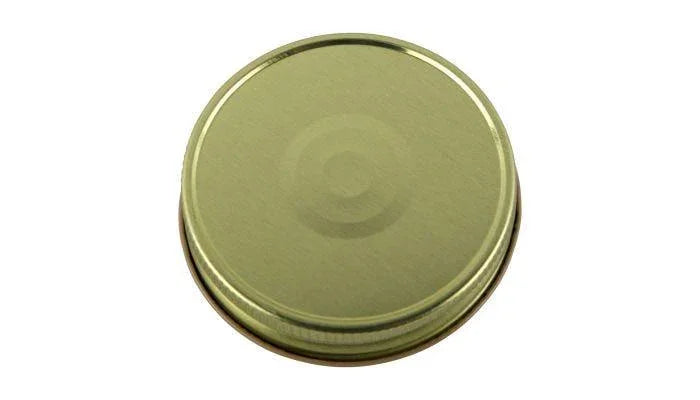 70mm SCREW TOP Lid with Hi-Heat Plastisol and safety button GOLD