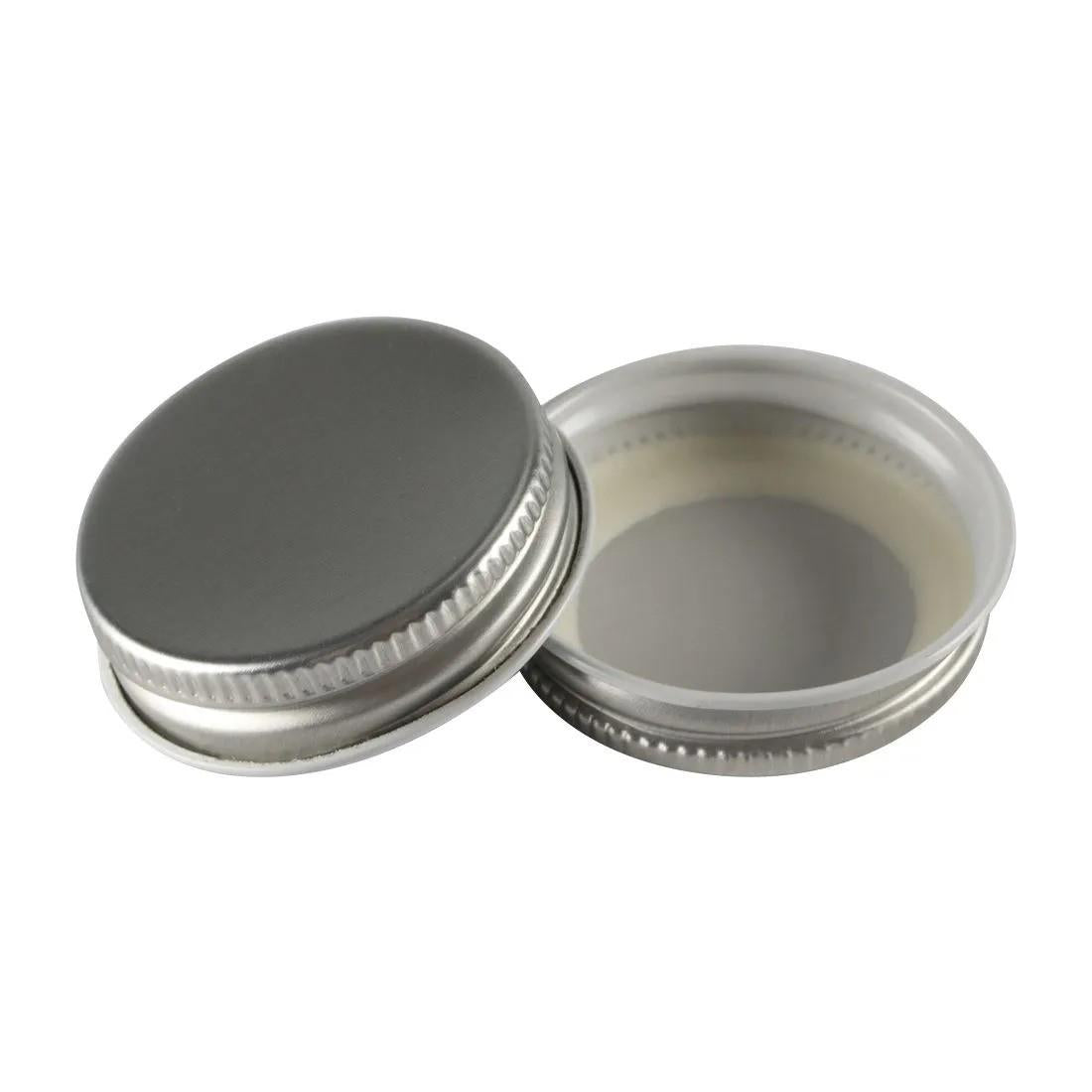 38mm CT Lid with Plastisol Liner SILVER
