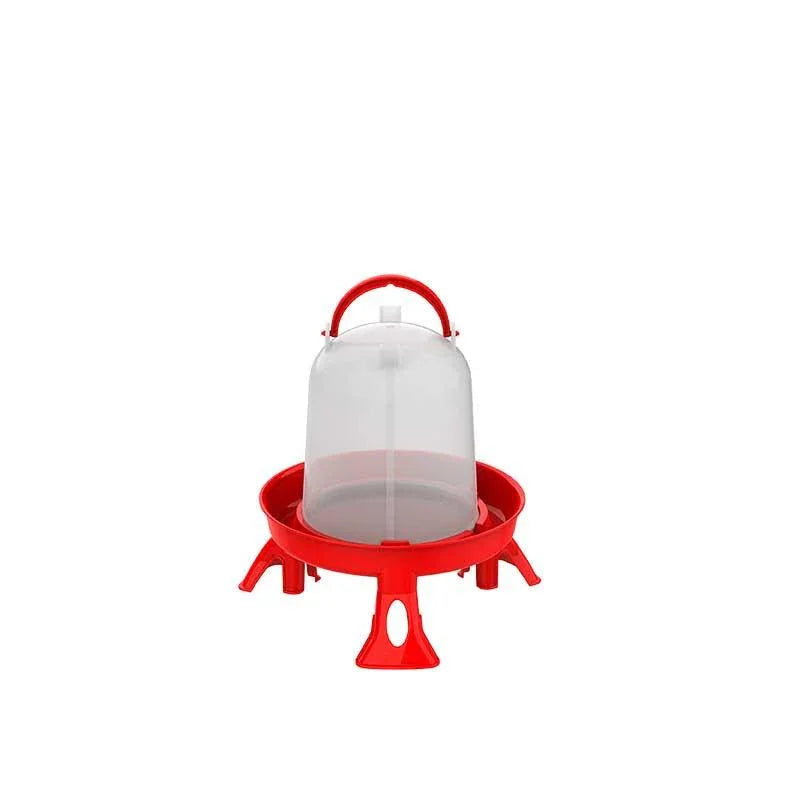 Eco Poultry Drinker With Legs Red - 1.5L