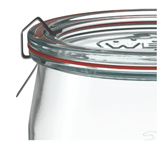 6 X 580ml WECK Tulip Jar COMPLETE