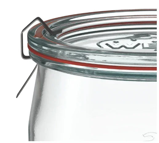 6 X 580ml WECK Tulip Jar COMPLETE