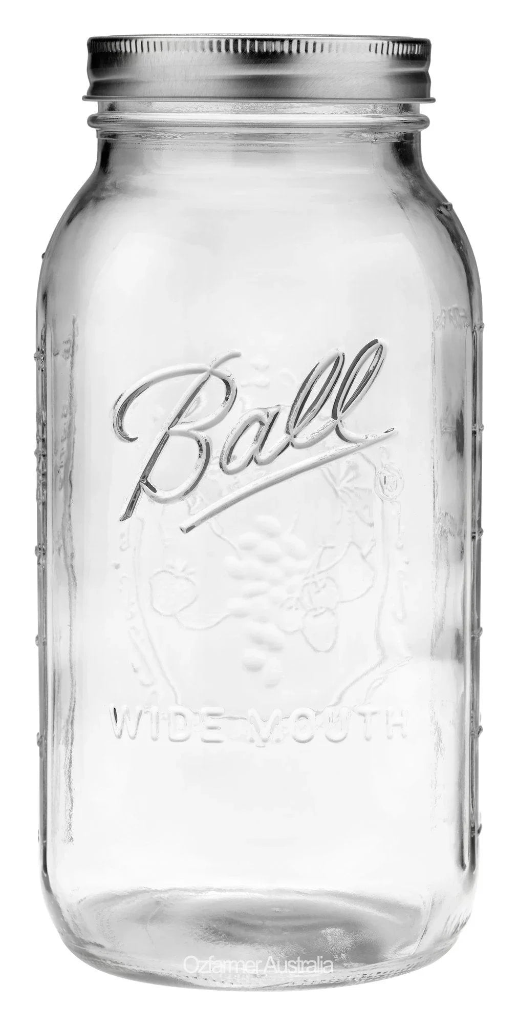6 x Half Gallon 64oz Wide Mouth Jar and Lid Ball Mason