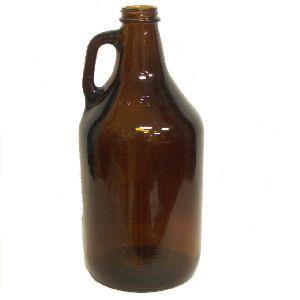 Bell Amber Glass Growler Jar Half Gallon with Lid