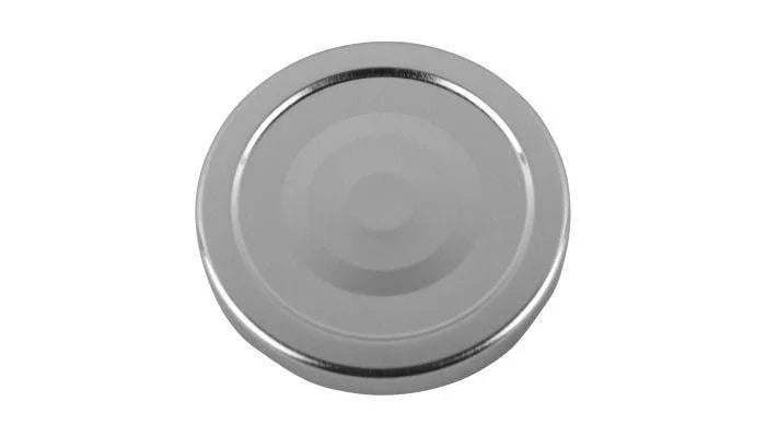 63mm TWIST TOP Button Lid SILVER