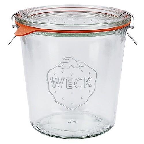 6 X 580ml WECK Sturzglas COMPLETE