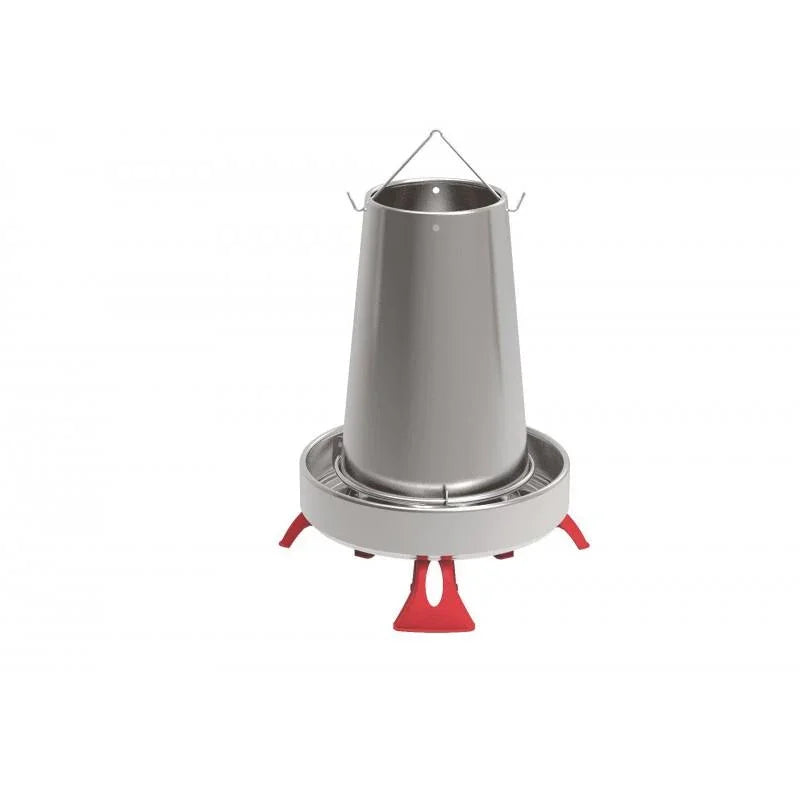 Galvanized Metal Feeder With Leg - 10KG