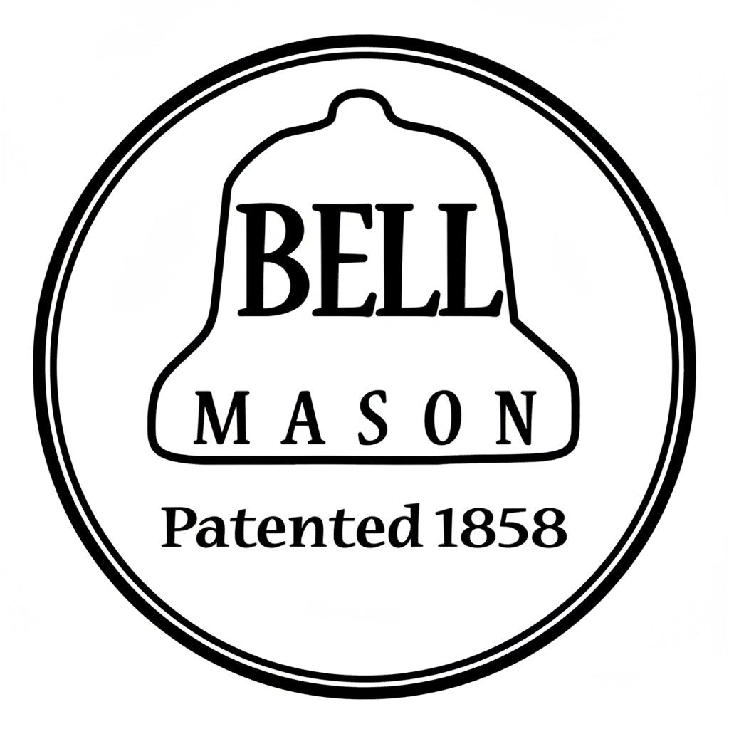 Bell Mason logo with a bell shape, patented in 1858