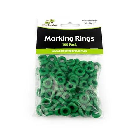 Marking Rings Green - 100 Pack