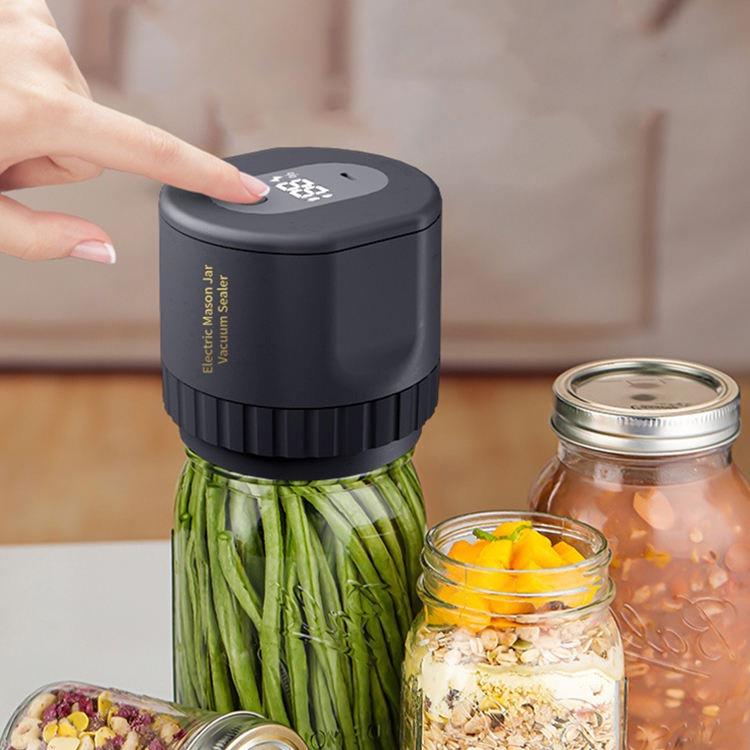 Cordless Electric Mason Jar Vacuum Sealer Kit – Regular & Wide Mouth