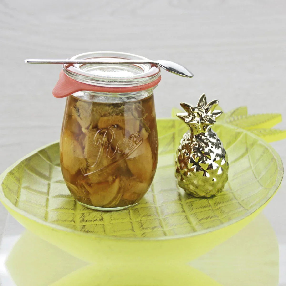 1 x 220ml Weck Rex Mini Tulip Jar Complete - Single Rex R01220