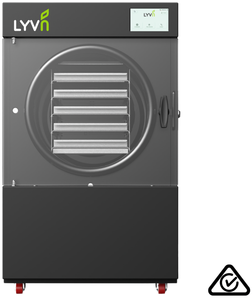 LYVN™ Commercial Freeze Dryer Medium Black, 5 Tray Model