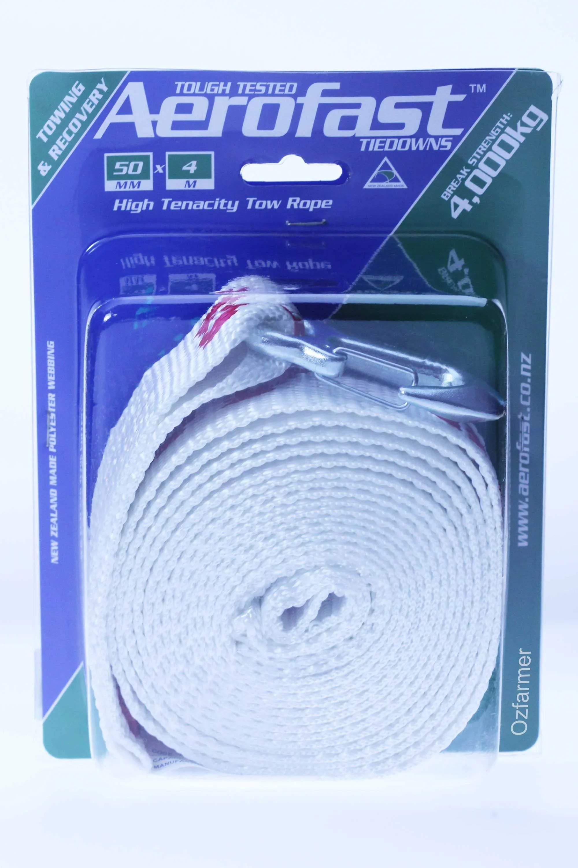 Tow rope 50mm x 4m Aerofast 4,000kg break strength