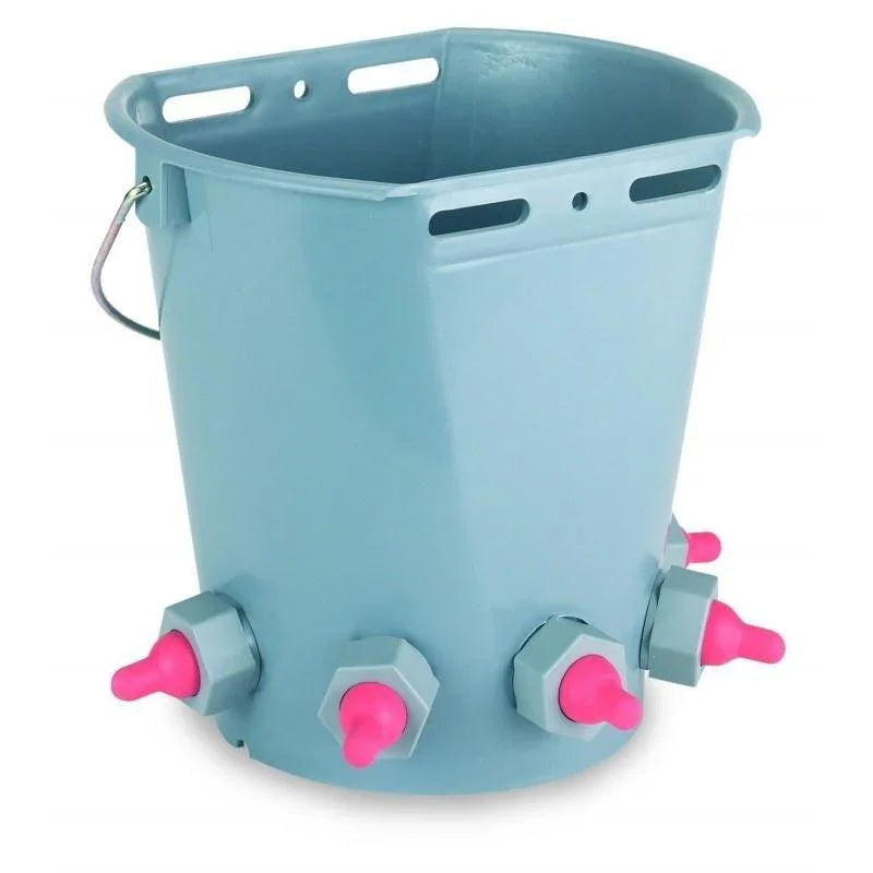 Lamb Bucket 8 Litres - 5 Nipples