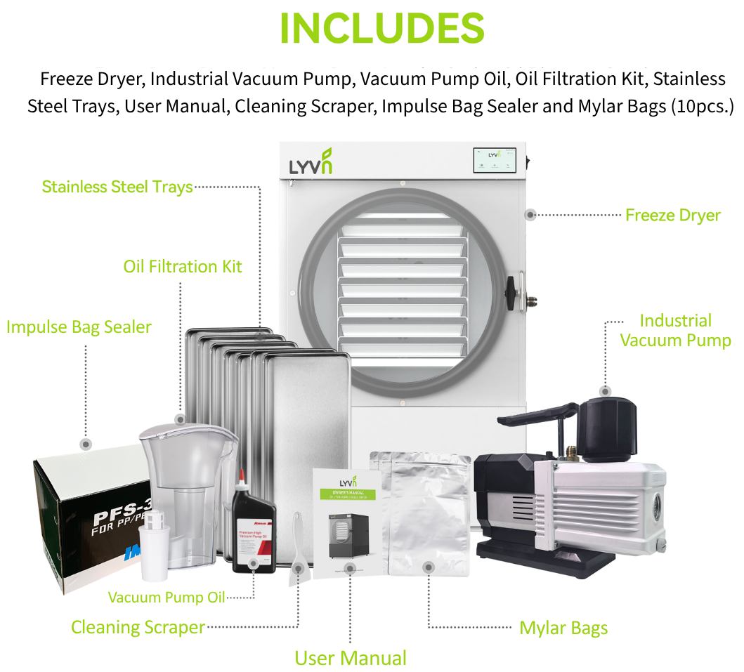 LYVN™ Home Freeze Dryer Large White, 7 Tray Model