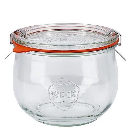 6 X 580ml WECK Tulip Jar COMPLETE
