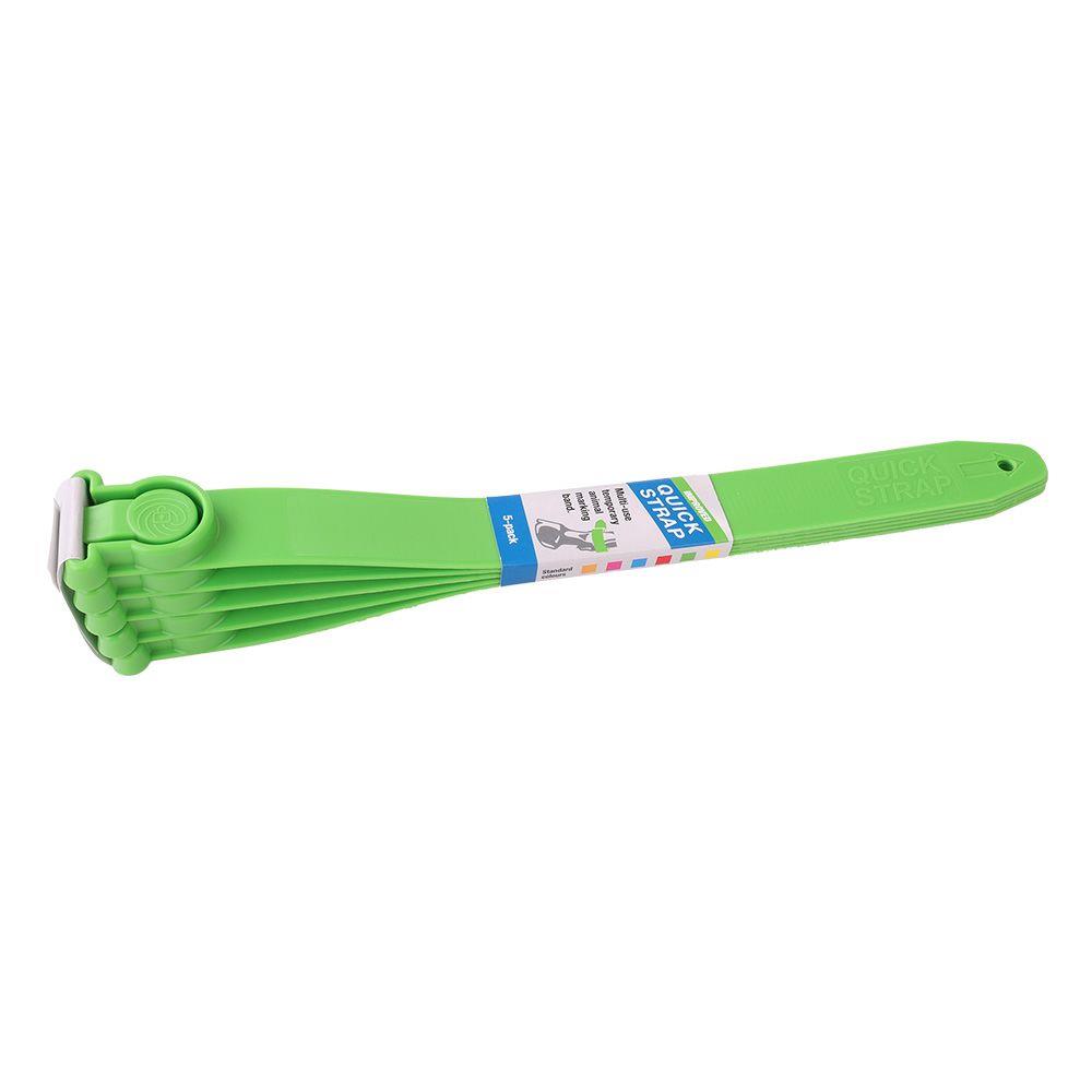 Leg Quick Strap MK2 Green (neon) 5-pack