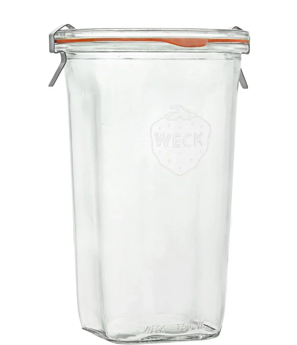 6 x 795ml Quadro Jar Complete WECK - 769 Case