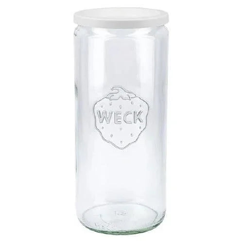 1040ml WECK Cylinder with WHITE STORAGE LID