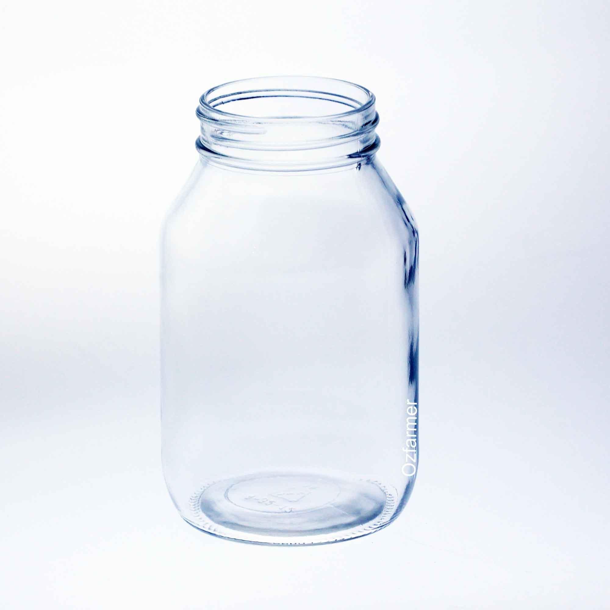 Bell Mason 32oz (945ml) Quart Smooth Regular Mouth Jar with No Lid (Pack of 12)