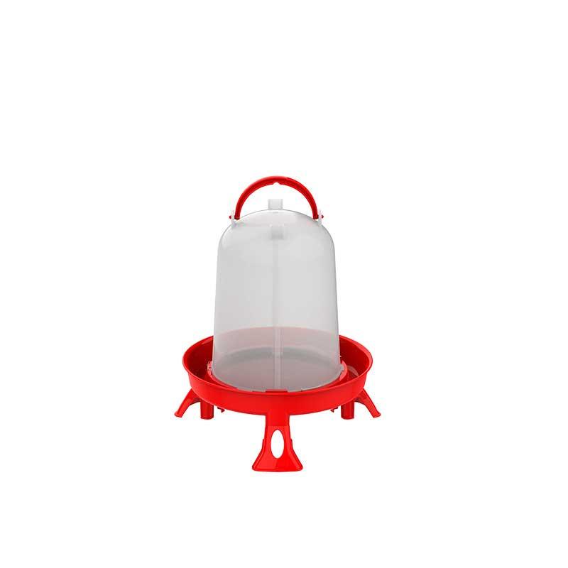 Eco Poultry Drinker With Legs Red - 3L
