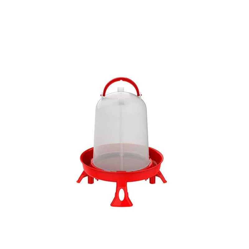 Eco Poultry Drinker With Legs Red - 3L