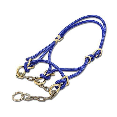 Bull Halter Hackamore Blue