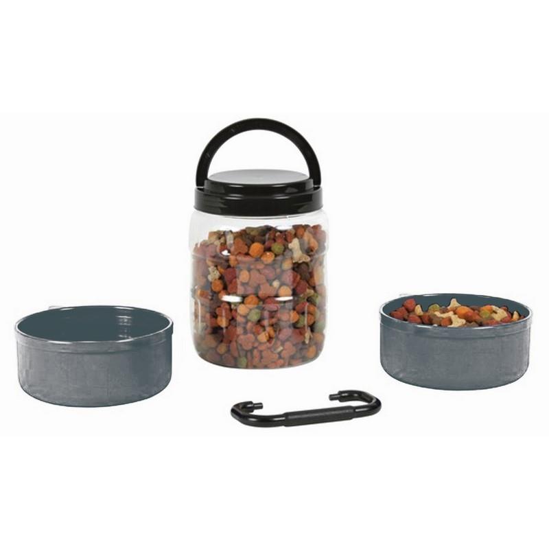 Petipop Travel Set For Pets 1.5L Black