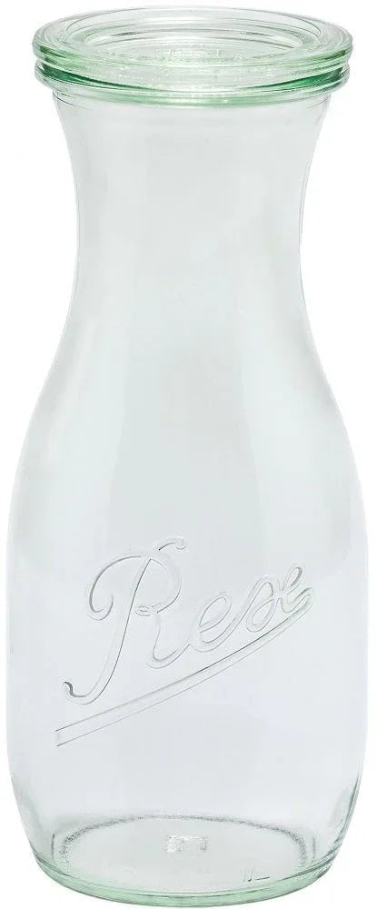 Weck Rex 500ml Juice Jar with Seal, Lid, and Clips (Single)