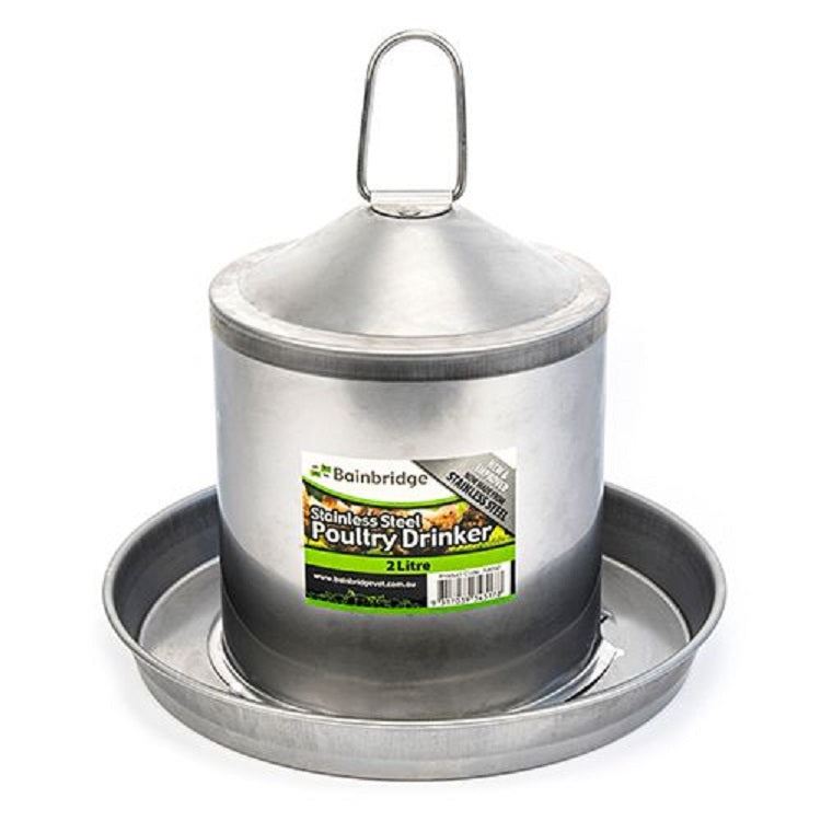 Poultry Drinker Stainless Steel 2l