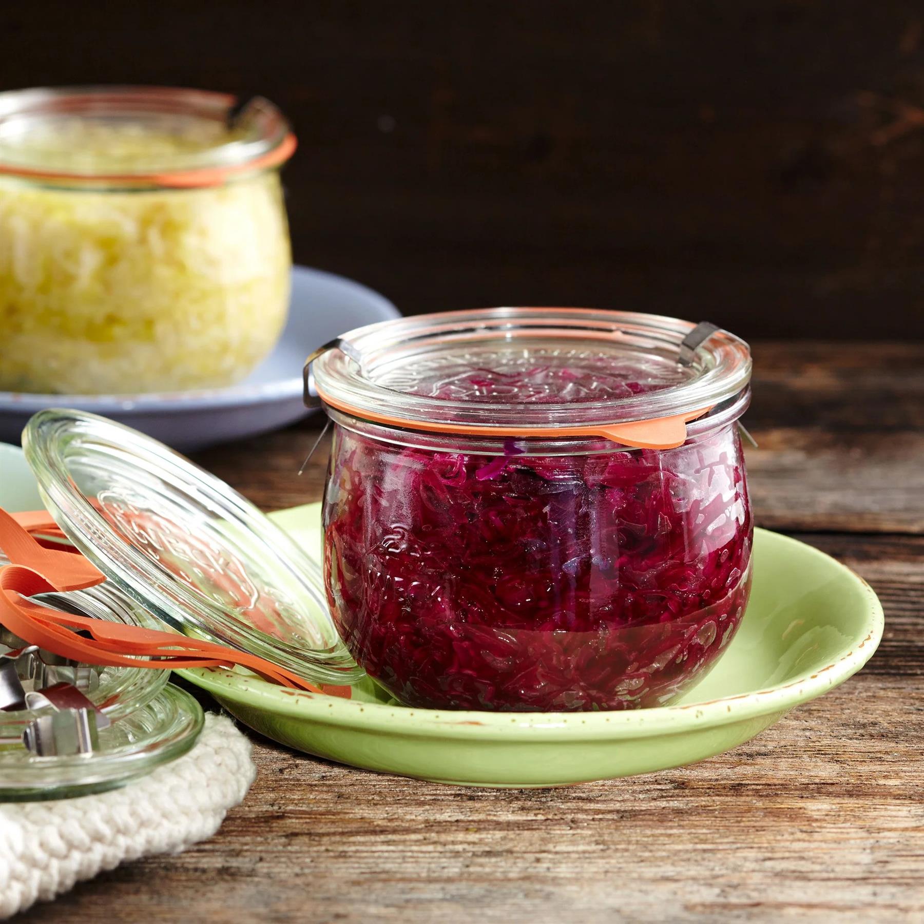 6 X 580ml WECK Tulip Jar COMPLETE